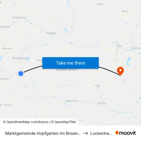 Marktgemeinde Hopfgarten Im Brixental to Lockenhaus map