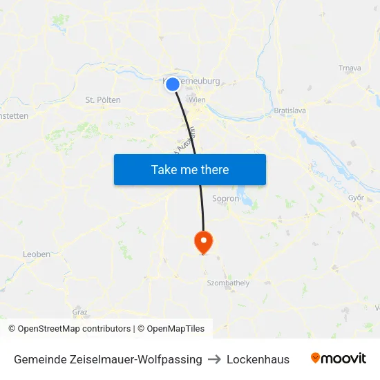 Gemeinde Zeiselmauer-Wolfpassing to Lockenhaus map
