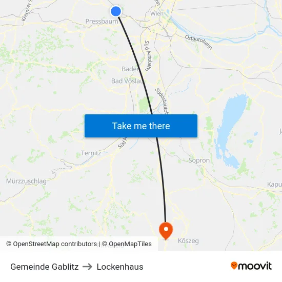 Gemeinde Gablitz to Lockenhaus map
