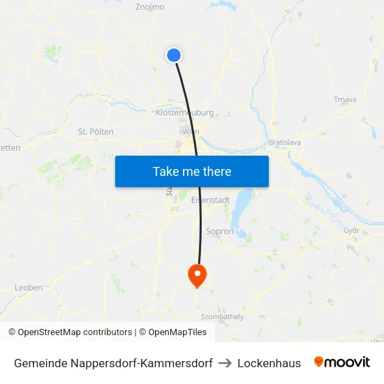 Gemeinde Nappersdorf-Kammersdorf to Lockenhaus map