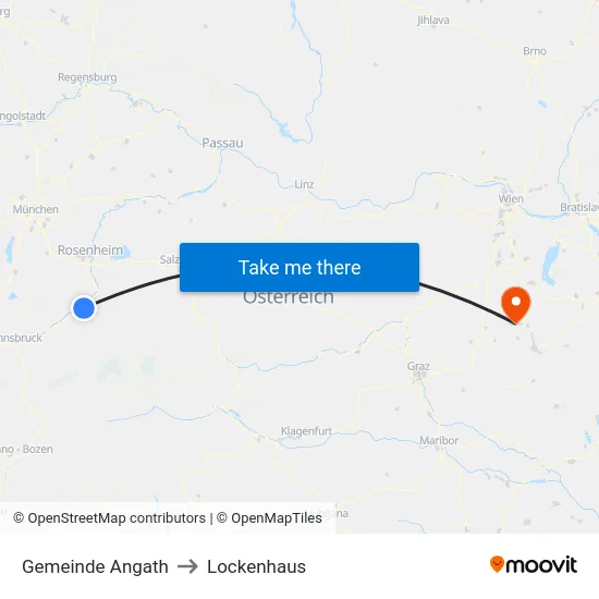 Gemeinde Angath to Lockenhaus map