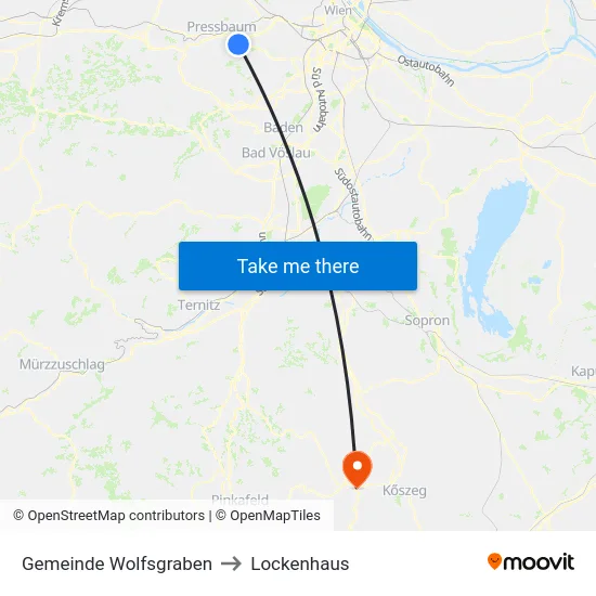 Gemeinde Wolfsgraben to Lockenhaus map