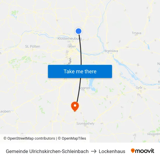 Gemeinde Ulrichskirchen-Schleinbach to Lockenhaus map