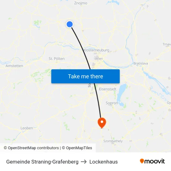 Gemeinde Straning-Grafenberg to Lockenhaus map
