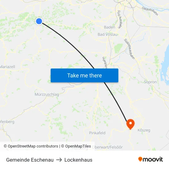 Gemeinde Eschenau to Lockenhaus map