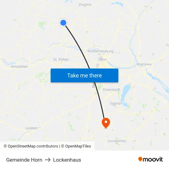 Gemeinde Horn to Lockenhaus map
