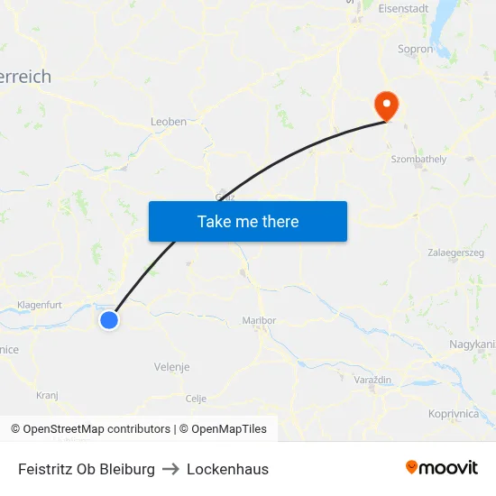 Feistritz Ob Bleiburg to Lockenhaus map