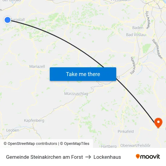 Gemeinde Steinakirchen am Forst to Lockenhaus map