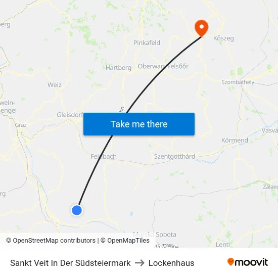 Sankt Veit In Der Südsteiermark to Lockenhaus map