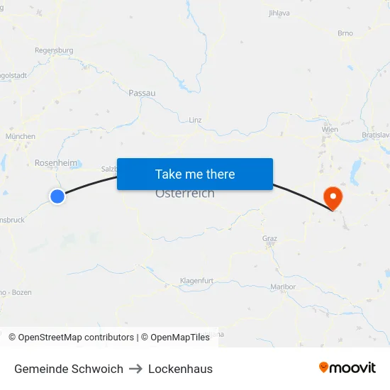 Gemeinde Schwoich to Lockenhaus map