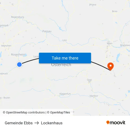 Gemeinde Ebbs to Lockenhaus map