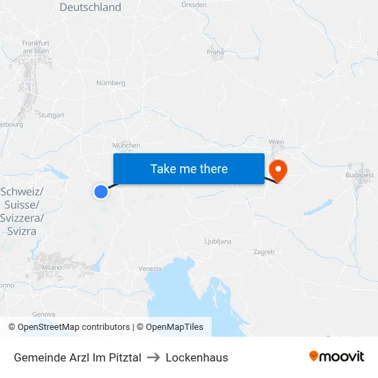 Gemeinde Arzl Im Pitztal to Lockenhaus map