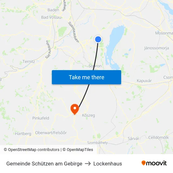 Gemeinde Schützen am Gebirge to Lockenhaus map