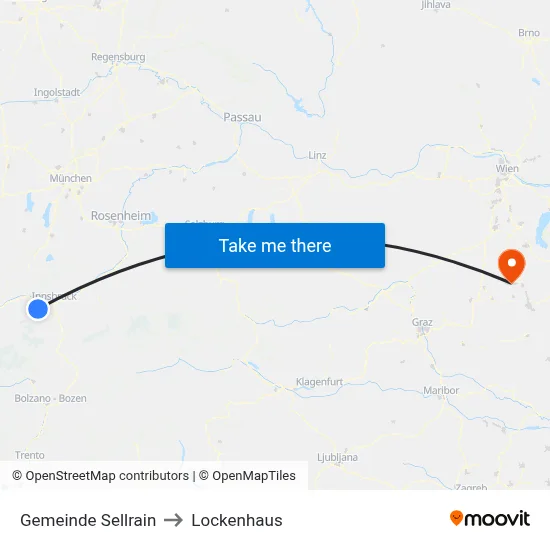 Gemeinde Sellrain to Lockenhaus map