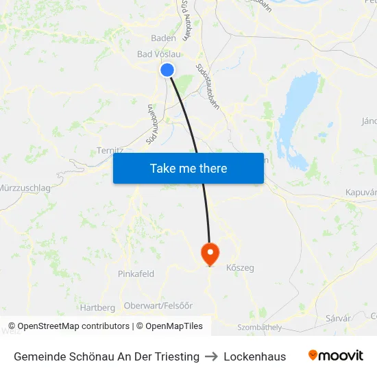 Gemeinde Schönau An Der Triesting to Lockenhaus map