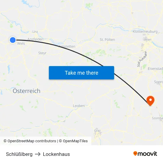 Schlüßlberg to Lockenhaus map
