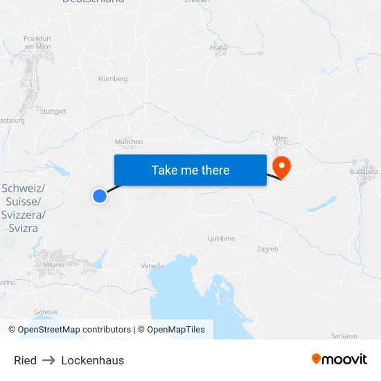 Ried to Lockenhaus map