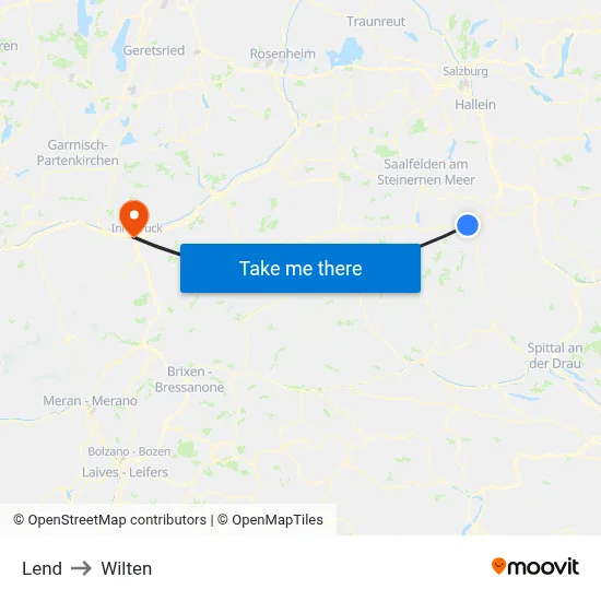Lend to Wilten map
