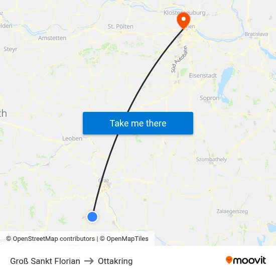 Groß Sankt Florian to Ottakring map