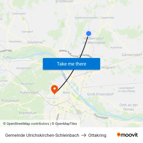 Gemeinde Ulrichskirchen-Schleinbach to Ottakring map