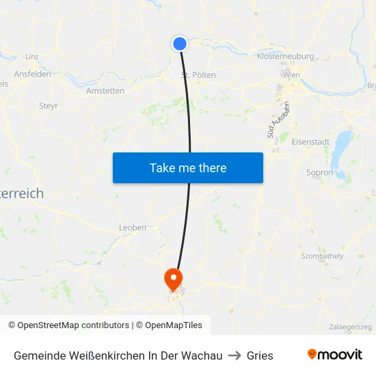 Gemeinde Weißenkirchen In Der Wachau to Gries map