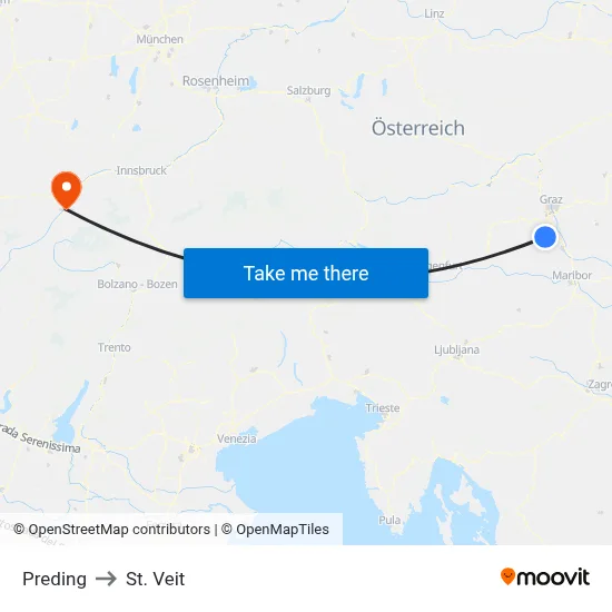 Preding to St. Veit map