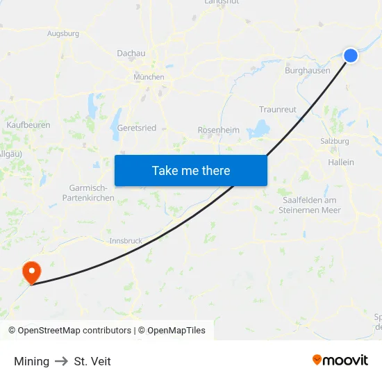 Mining to St. Veit map