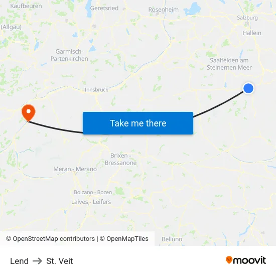 Lend to St. Veit map