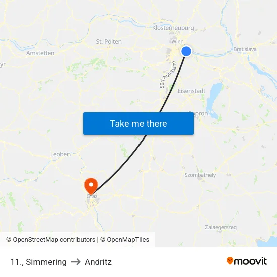 11., Simmering to Andritz map
