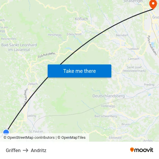 Griffen to Andritz map