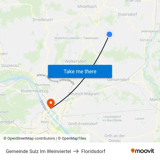 Gemeinde Sulz Im Weinviertel to Floridsdorf map