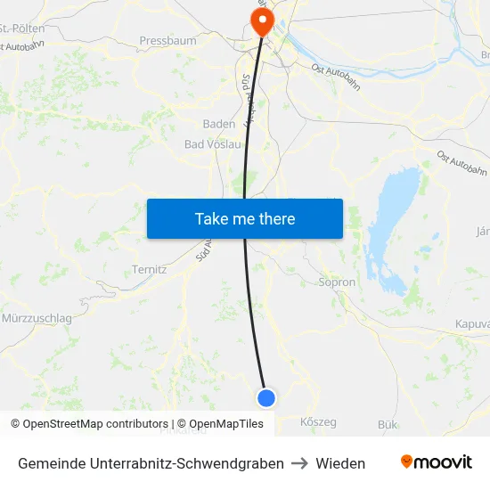 Gemeinde Unterrabnitz-Schwendgraben to Wieden map