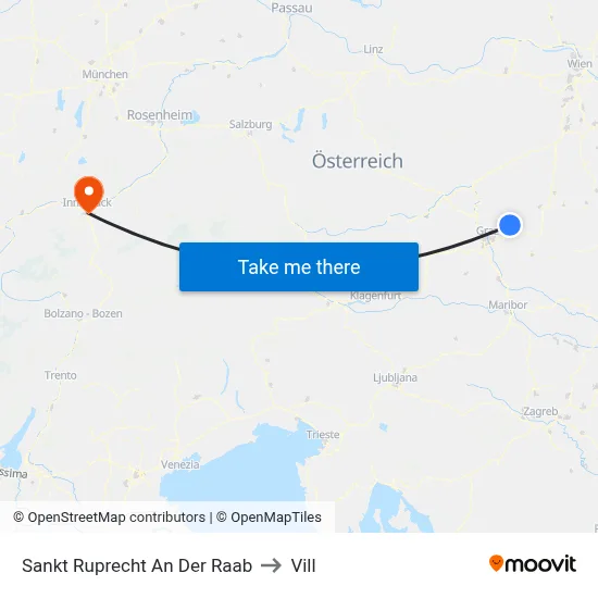 Sankt Ruprecht An Der Raab to Vill map