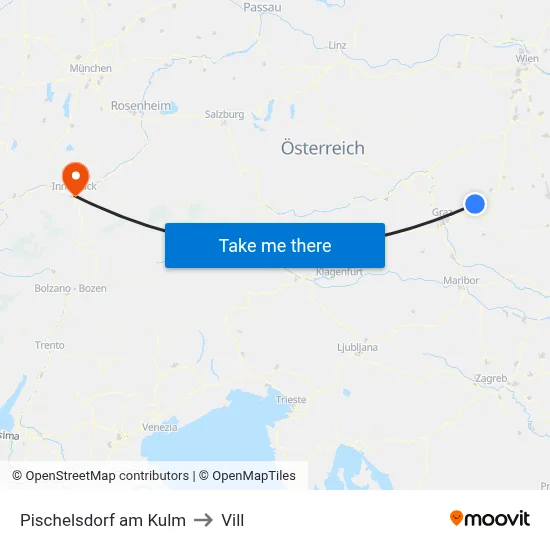 Pischelsdorf am Kulm to Vill map