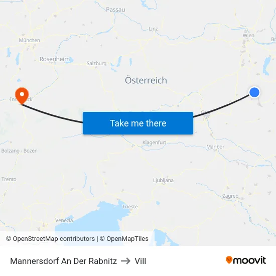 Mannersdorf An Der Rabnitz to Vill map