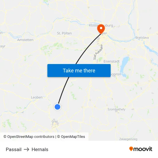 Passail to Hernals map