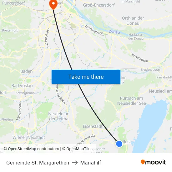 Gemeinde St. Margarethen to Mariahilf map