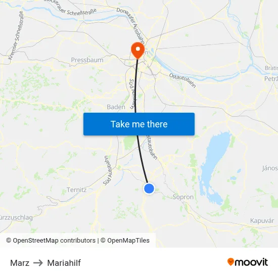 Marz to Mariahilf map