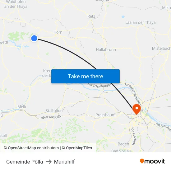 Gemeinde Pölla to Mariahilf map