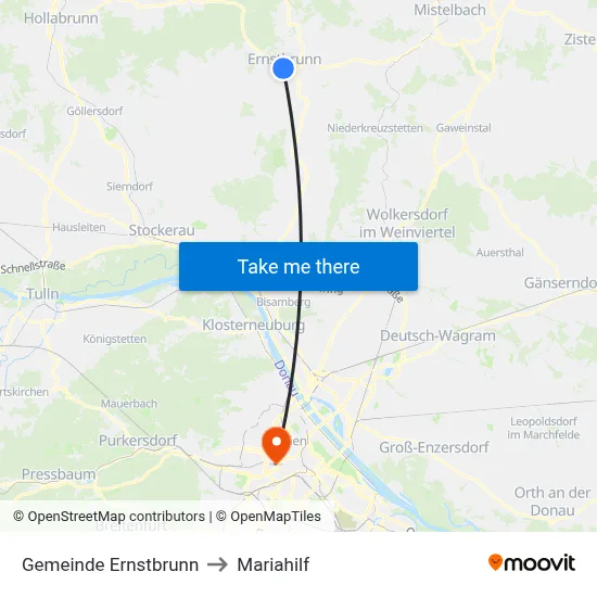 Gemeinde Ernstbrunn to Mariahilf map