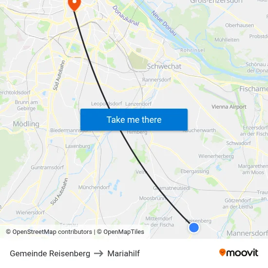 Gemeinde Reisenberg to Mariahilf map