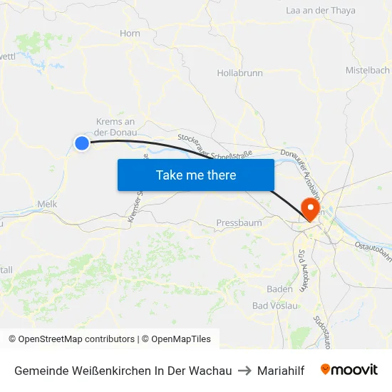 Gemeinde Weißenkirchen In Der Wachau to Mariahilf map