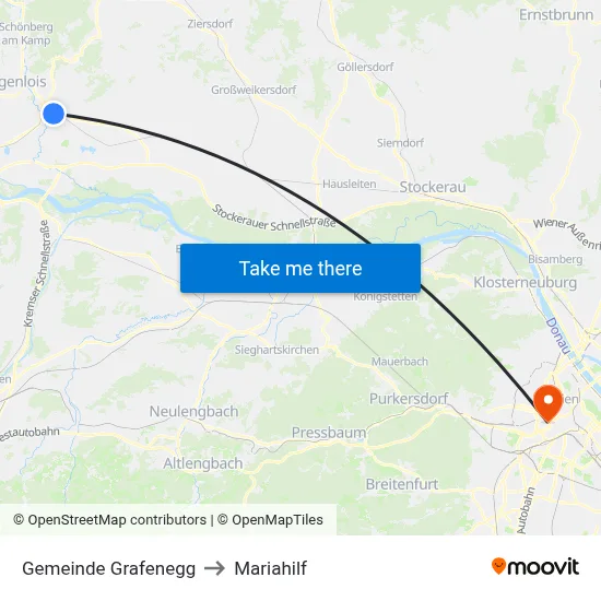 Gemeinde Grafenegg to Mariahilf map