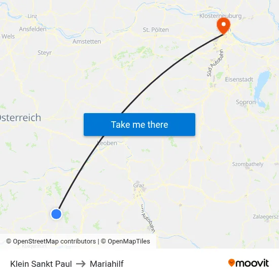 Klein Sankt Paul to Mariahilf map