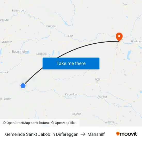 Gemeinde Sankt Jakob In Defereggen to Mariahilf map