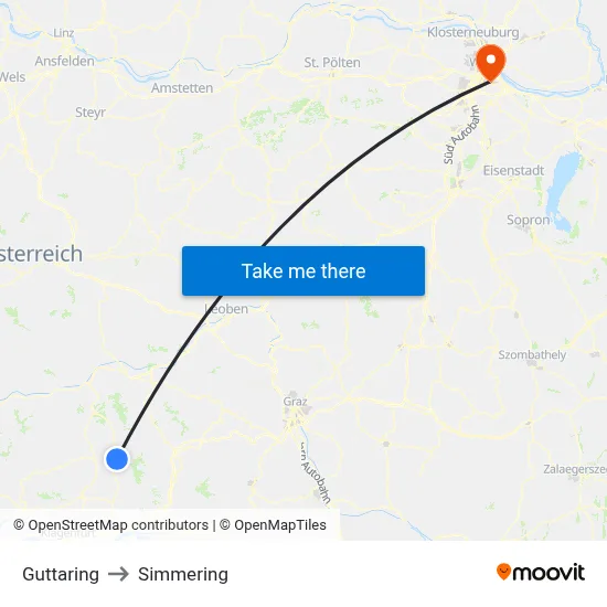 Guttaring to Simmering map