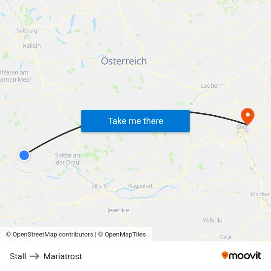 Stall to Mariatrost map