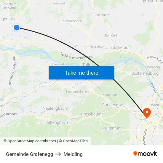 Gemeinde Grafenegg to Meidling map