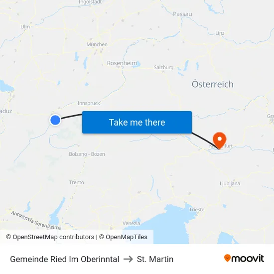 Gemeinde Ried Im Oberinntal to St. Martin map