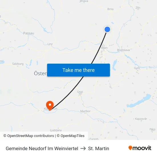 Gemeinde Neudorf Im Weinviertel to St. Martin map
